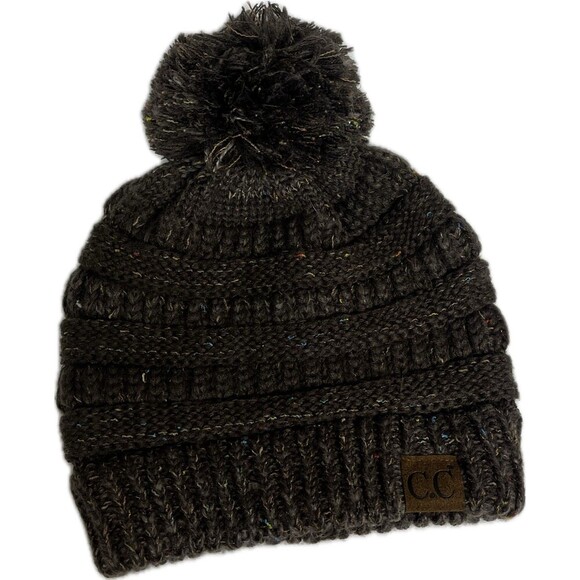 C.C. Women’s Pom Pom Beanie - Picture 1 of 5